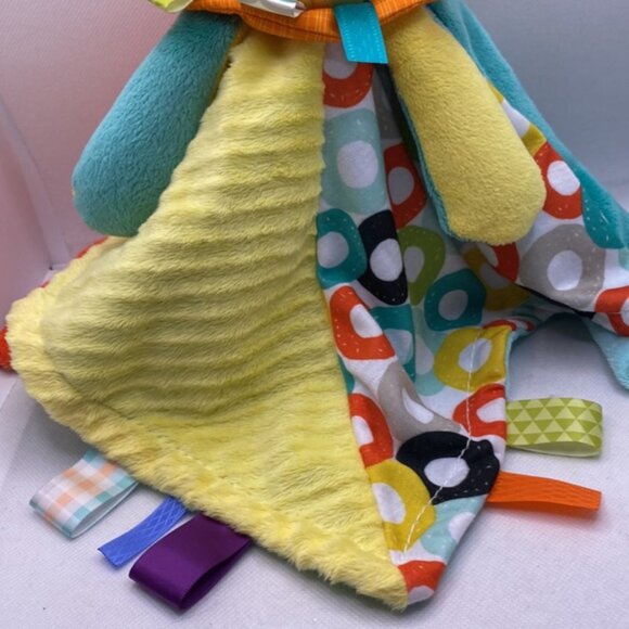 Bright Starts Taggies Lion Lovey 14” Security Blanket Baby Stuffed Toy Infant - Picture 3 of 11